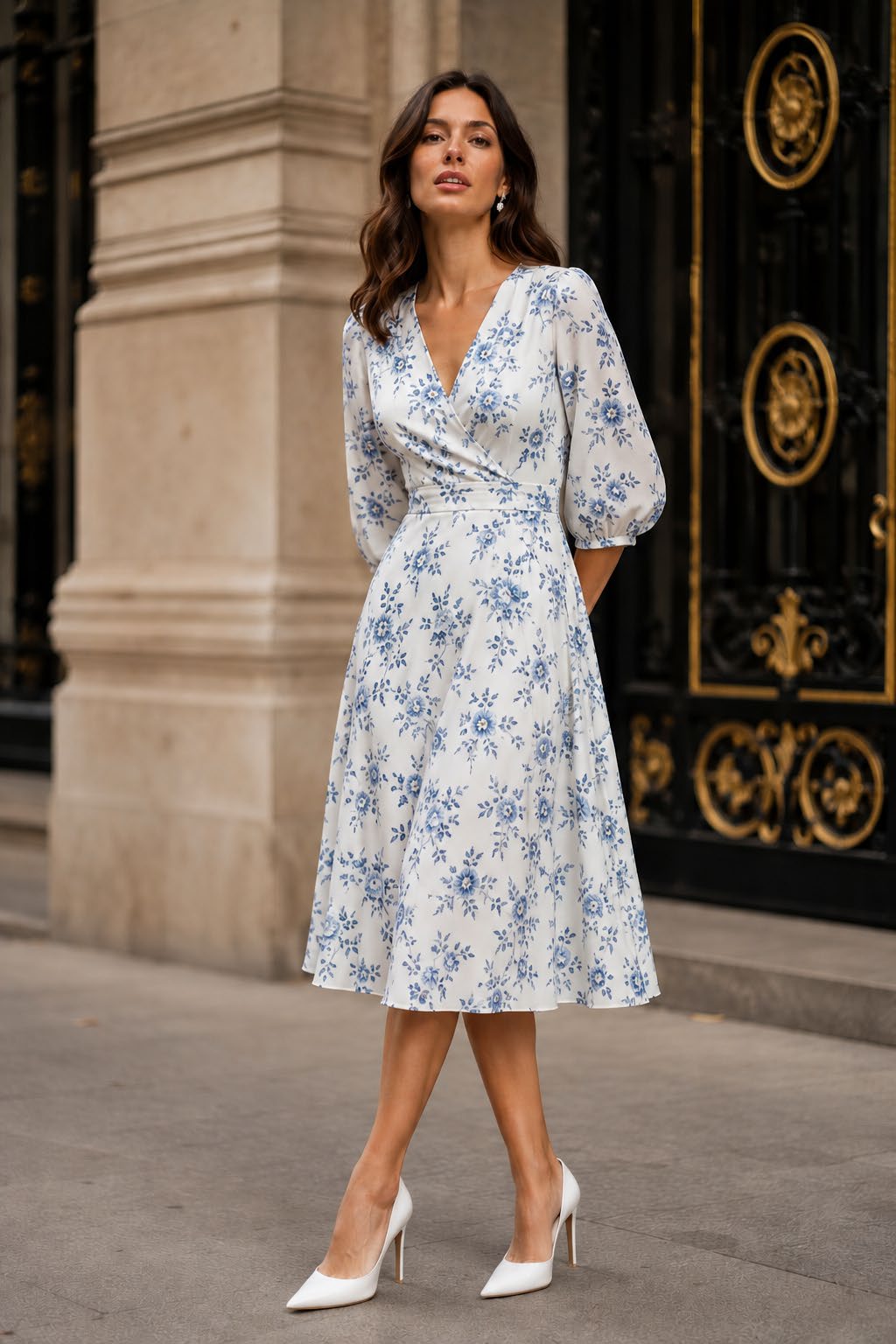 Same look restyled with pointed pumps