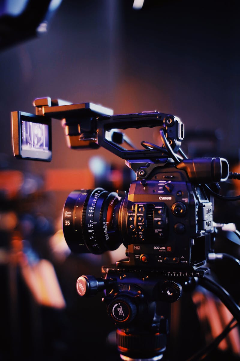 On-set camera setup