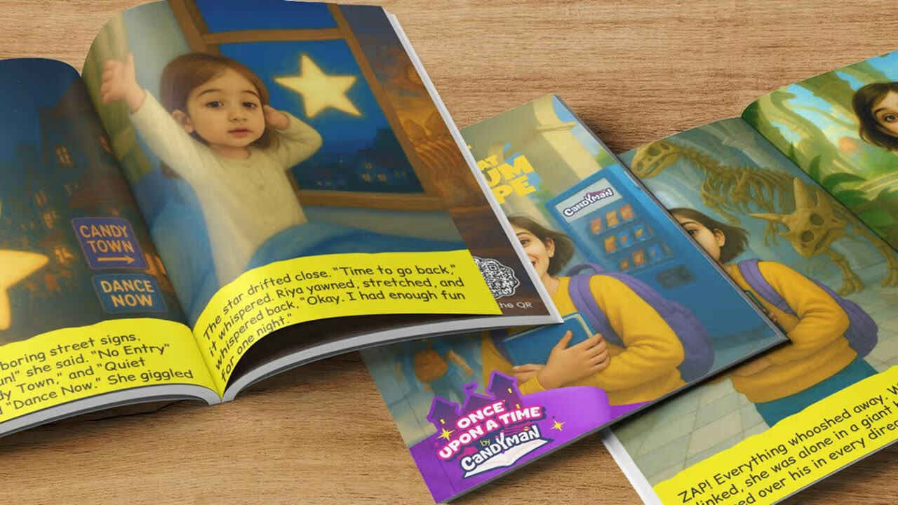 Candyman AI storybook page